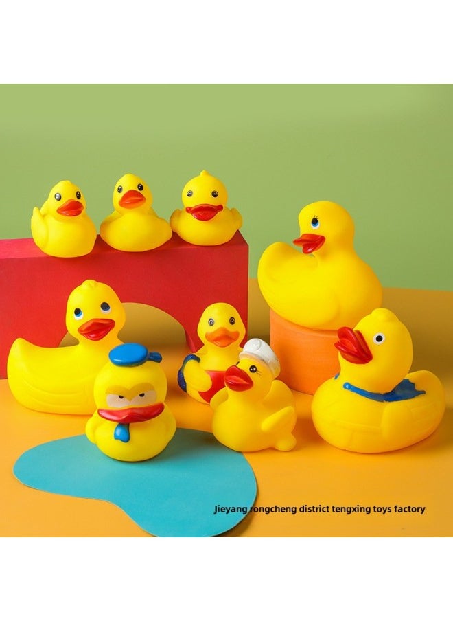 Creative Rubber Duck Baby Kids Pinch Call Voice Soft Rubber Bathroom Cartoon Large Duck-Color:Diving Duck