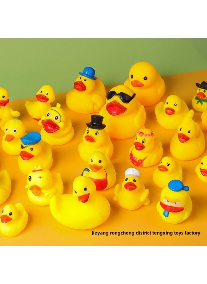 Creative Rubber Duck Baby Kids Pinch Call Voice Soft Rubber Bathroom Cartoon Large Duck-Color:Diving Duck