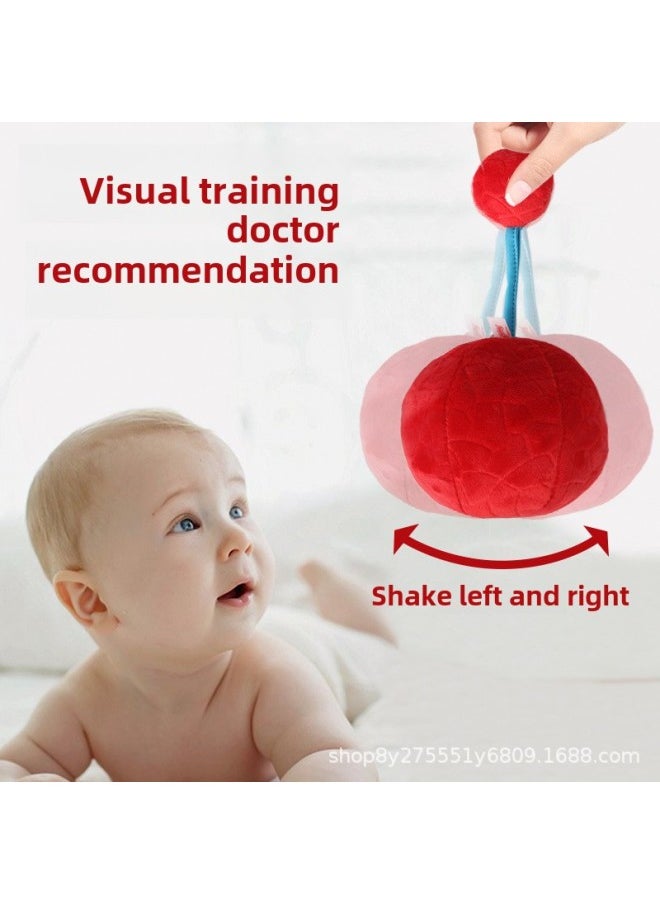 Baby Vision Vision Training Red Ball 0-1 Year Old Baby Chase Vision Toys 0-3 Months Newborn Children Early Education Puzzle-Color:Chase The Red Ball (10cm With Bell)