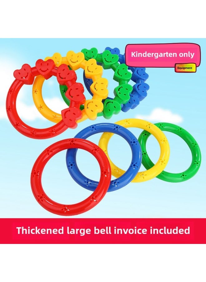 Sound Gymnastics Ring Rattle Children's Star Smiling Bracelet Love Gymnastics Ring Bracelet Dance-Specifications:20cm With Sound Red