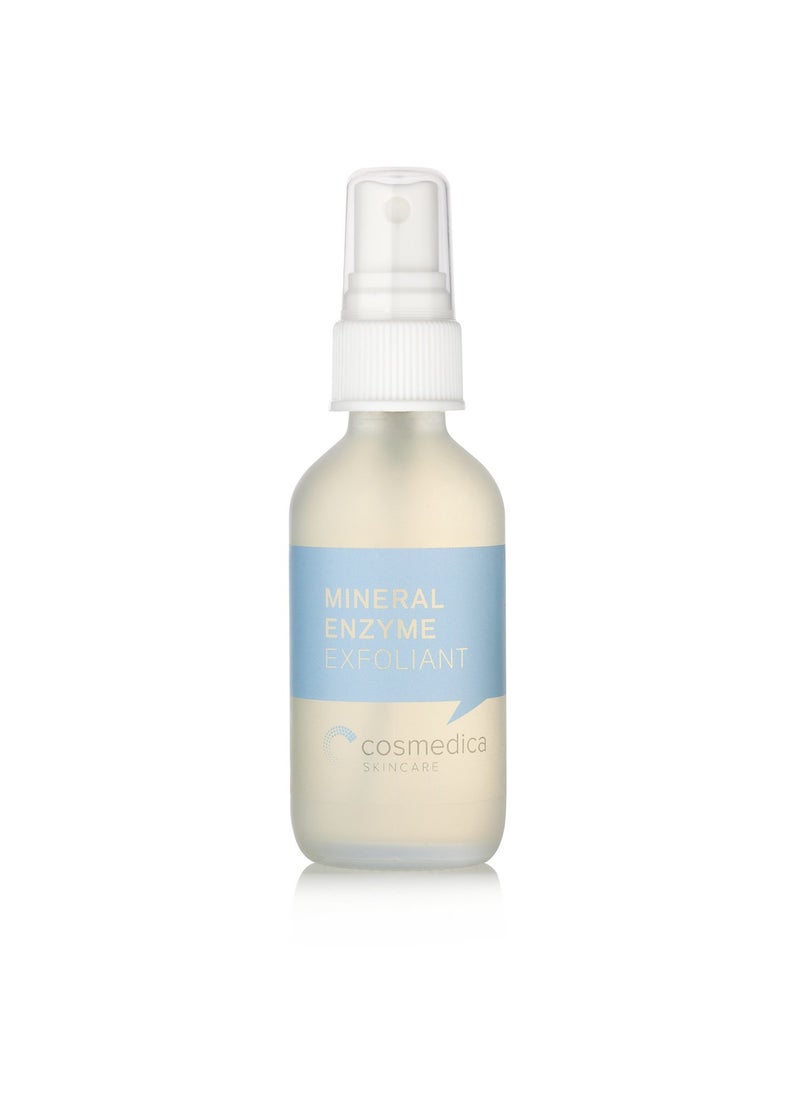 Cosmedica Skincare Mineral Enzyme Face Exfoliator 2 oz., Gentle Exfoliating Toner, Safe to Use on All Skin Types, Vegan, Cruelty-Free, Paraben-Free