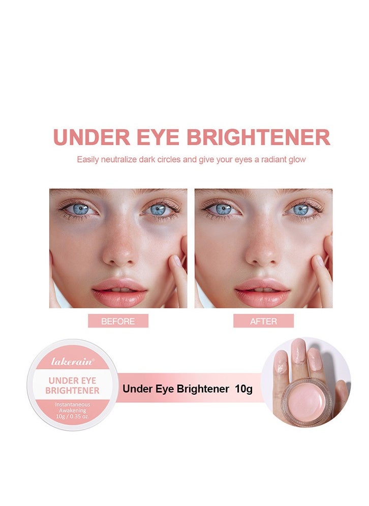 Under Eye Brightener Cream, Eye Care, Nude, Nourishing, Express Result, Brightening, Natural, Shimmering, Vegan, Perfume, Parabens 10g