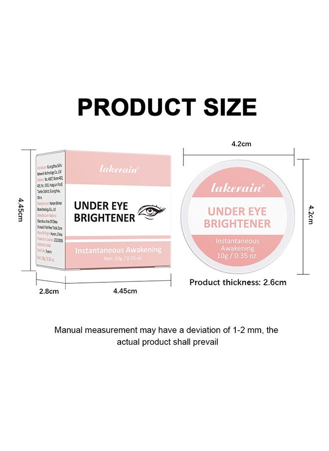 Under Eye Brightener Cream, Eye Care, Nude, Nourishing, Express Result, Brightening, Natural, Shimmering, Vegan, Perfume, Parabens 10g