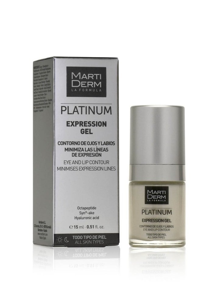 Platinum Expression Gel Eye and Lip Contour Minimizes Expression Lines with Hyaluronic Acid 15ml