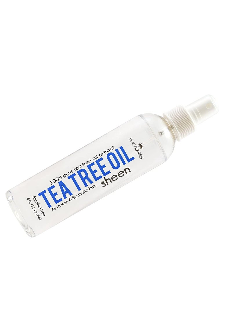 Black Queen Tea Tree Oil Sheen Spray for Locs Dreadlocks Twists Braids Cornrows 4C Hair  Moisturizing Refreshing  Made in the USA  2 oz