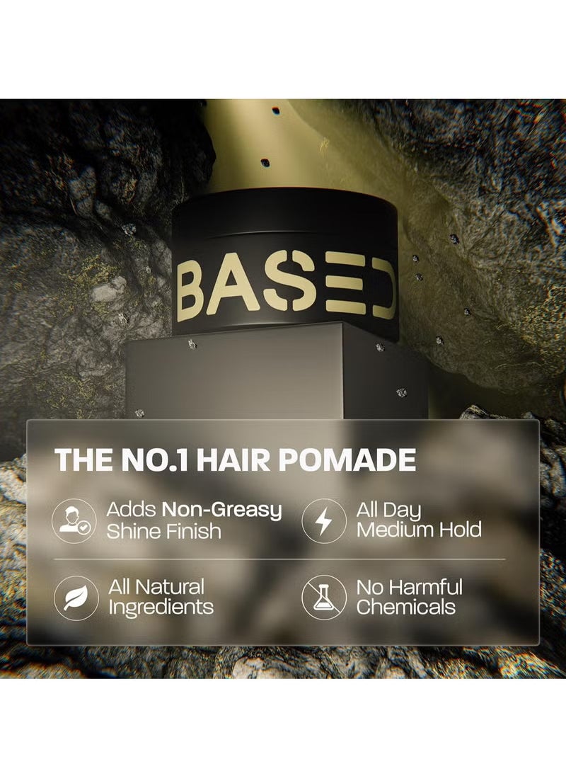 Pomade for Men, Quality Hair Care with Medium Hold, Natural Shine & Fragrance, Easy to Apply & Great for All Hair Types, Hydrating and Nourishing Pomade