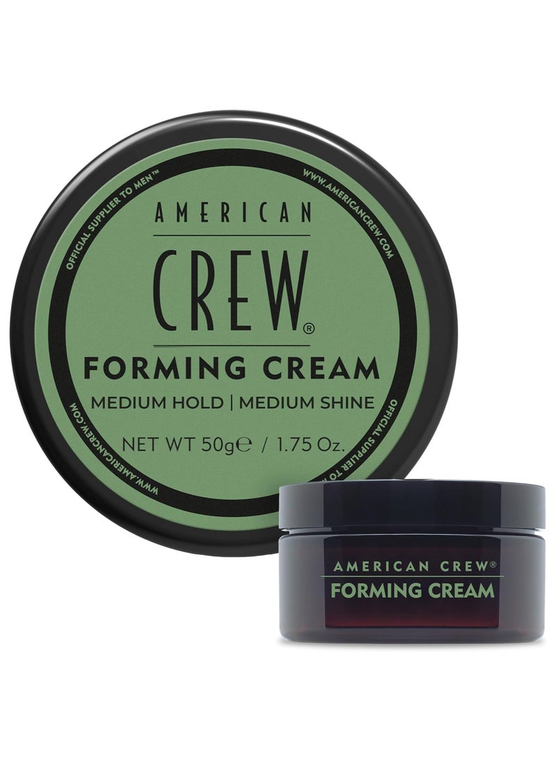 American Crew Forming Cream for Men 50g – Medium Hold & Shine | Hair Styling Cream for All Hair Types | Adds Thickness, Texture & Natural Look