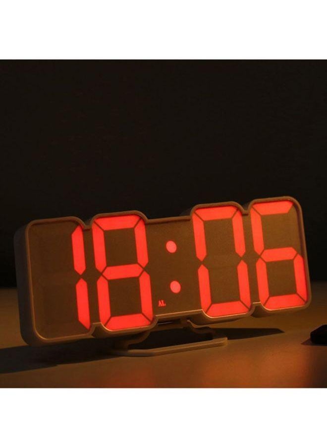 Wireless LED Alarm Clock Black/White 23.5 x 4 9.2cm