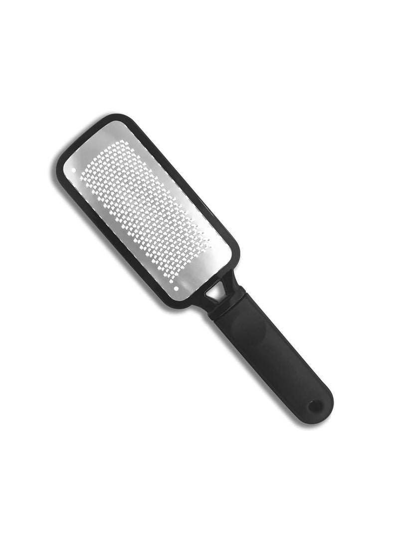 Professional Foot Files Kit 1pcs,Foot Scrub Supplies,Stainless Steel Foot Files - Black