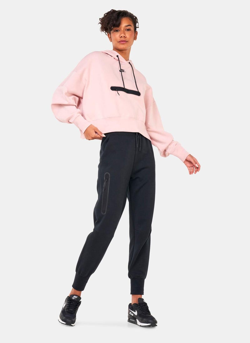 Women's Over-Oversized Crop Pullover Hoodie