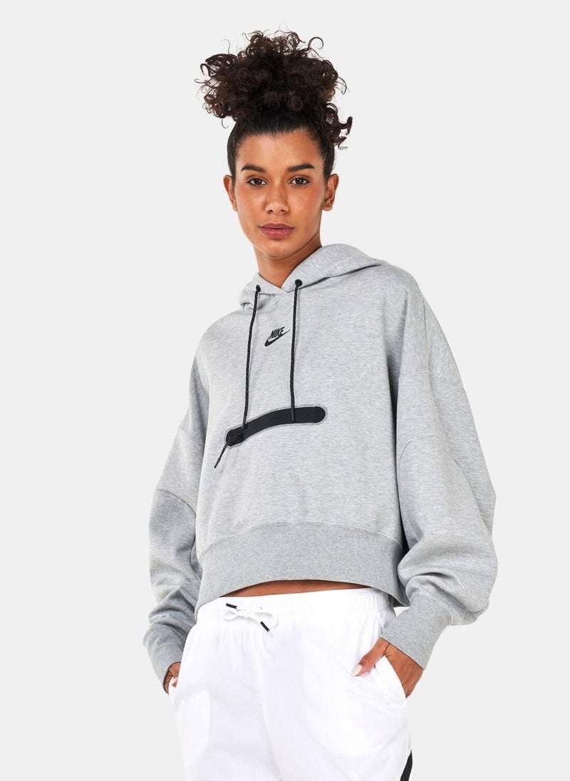 Women's Sportswear Tech Fleece Over-Oversized Crop Pullover Hoodie