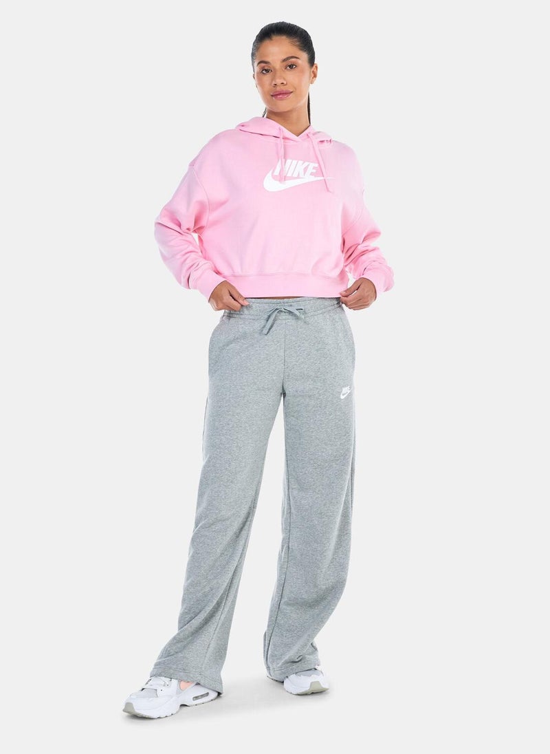 Women's Sportswear Club Fleece Oversized Crop Graphic Hoodie
