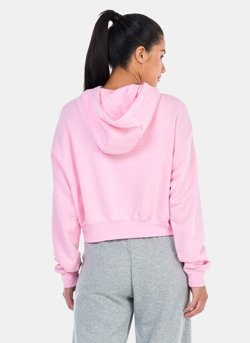 Women's Sportswear Club Fleece Oversized Crop Graphic Hoodie