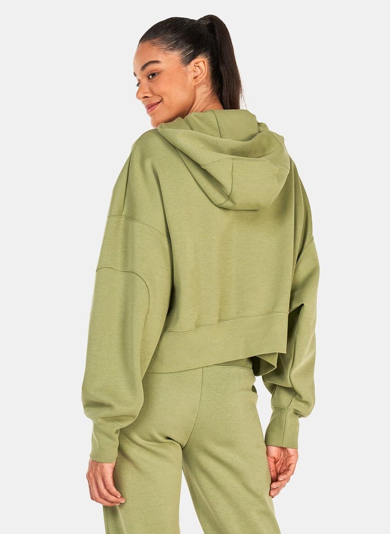 Women's Sportswear Tech Fleece Over-Oversized Crop Pullover Hoodie