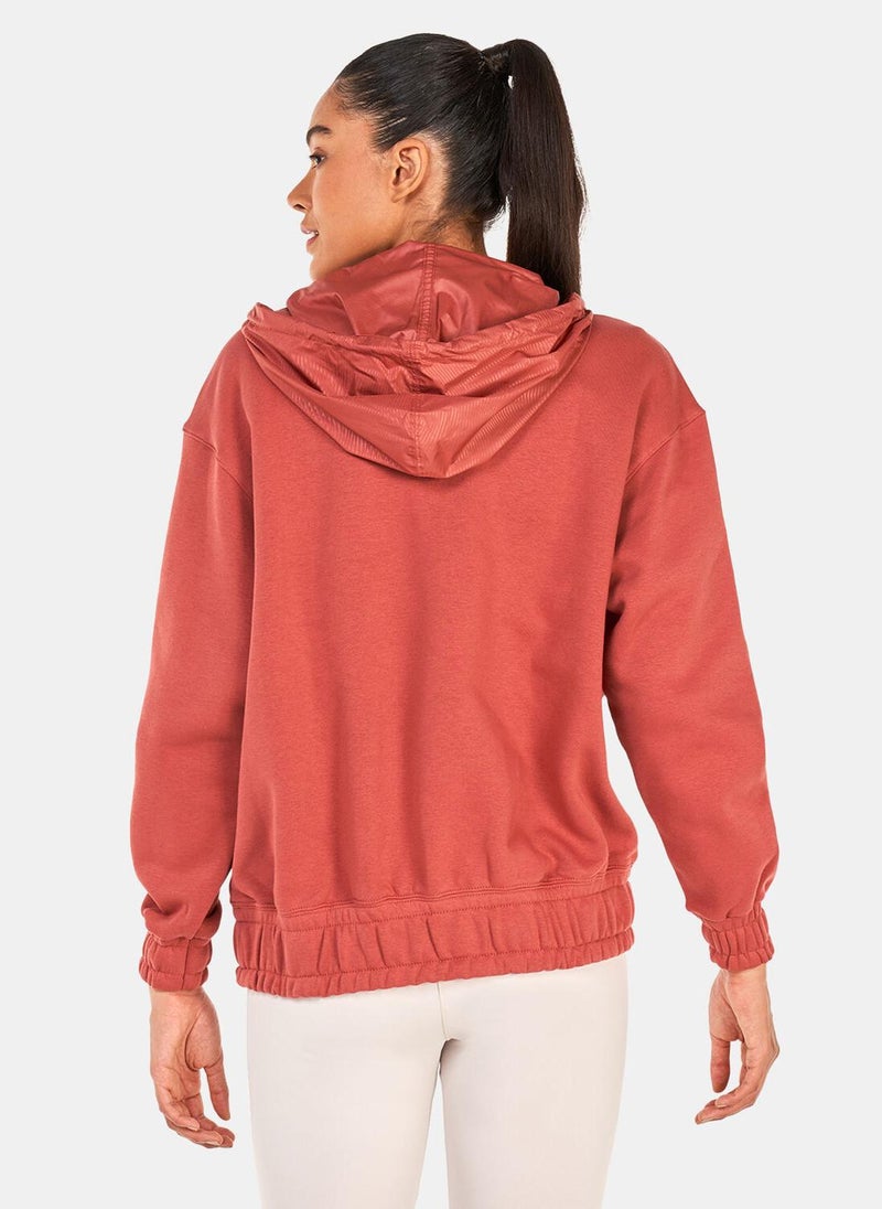 Women's Sportswear Icon Clash 1/4-Zip Fleece Hoodie
