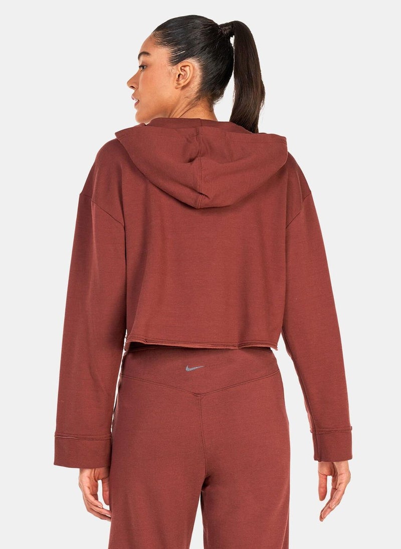 Women's Yoga Luxe Cropped Fleece Hoodie