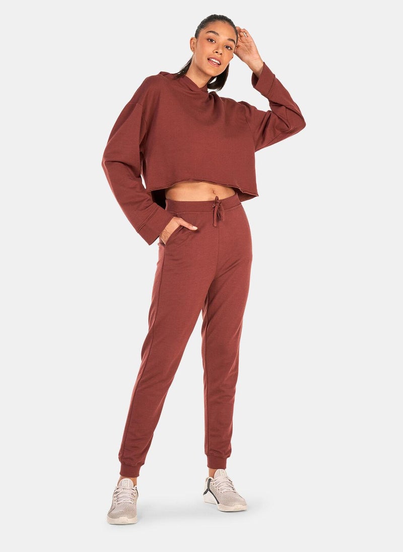 Women's Yoga Luxe Cropped Fleece Hoodie
