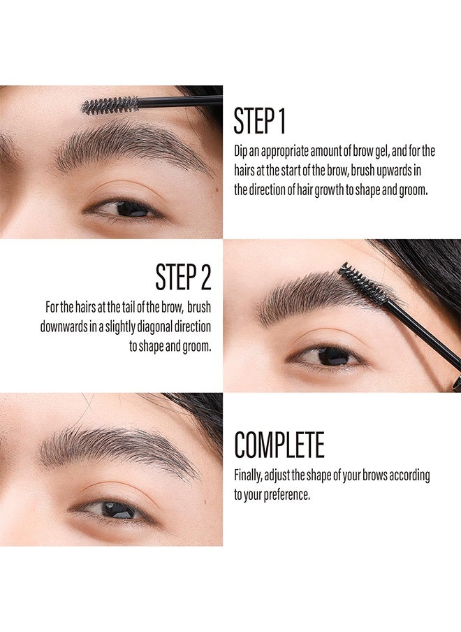 Clear Brow Styling Gel,Eyebrow Gel Makeup, Long-Lasting Charming Brow Glue, Waterproof Clear Brow Gel, Smudge-Resistant, Quick-Dry Brow Wax For Defined Natural Looking Eyebrows 7ml