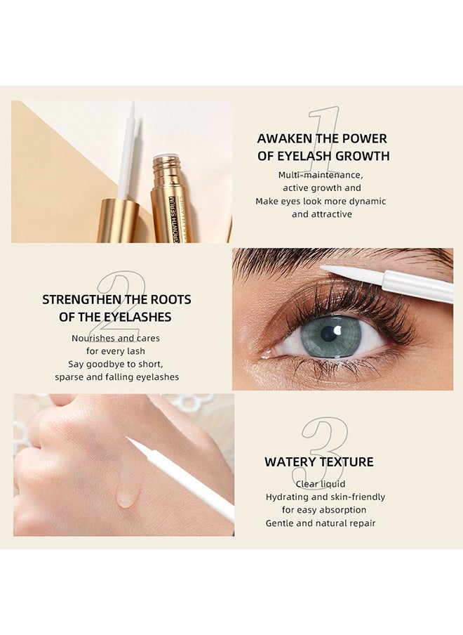 Lash Growth Serum,Lash Enhancer for Thicker, Longer, Fuller Lashes with Natural Volume, Strength & Nourishment – Advanced Formula