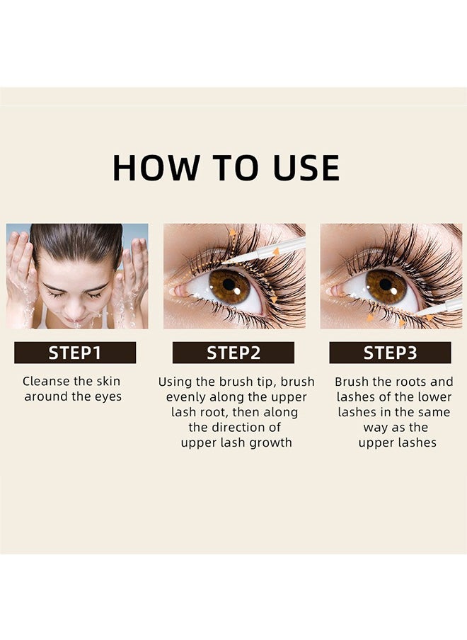 Lash Growth Serum,Lash Enhancer for Thicker, Longer, Fuller Lashes with Natural Volume, Strength & Nourishment – Advanced Formula