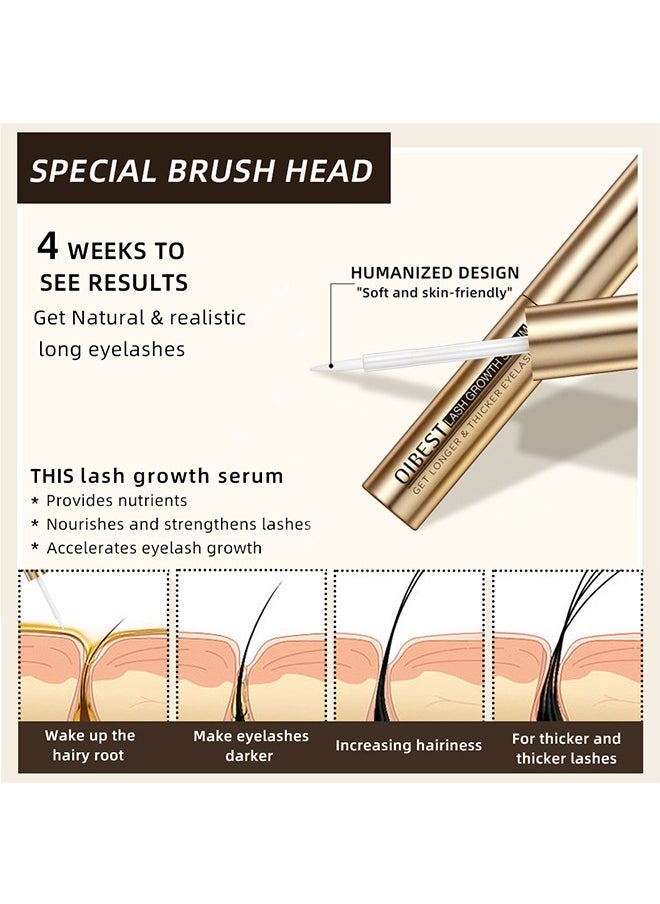 Lash Growth Serum,Lash Enhancer for Thicker, Longer, Fuller Lashes with Natural Volume, Strength & Nourishment – Advanced Formula