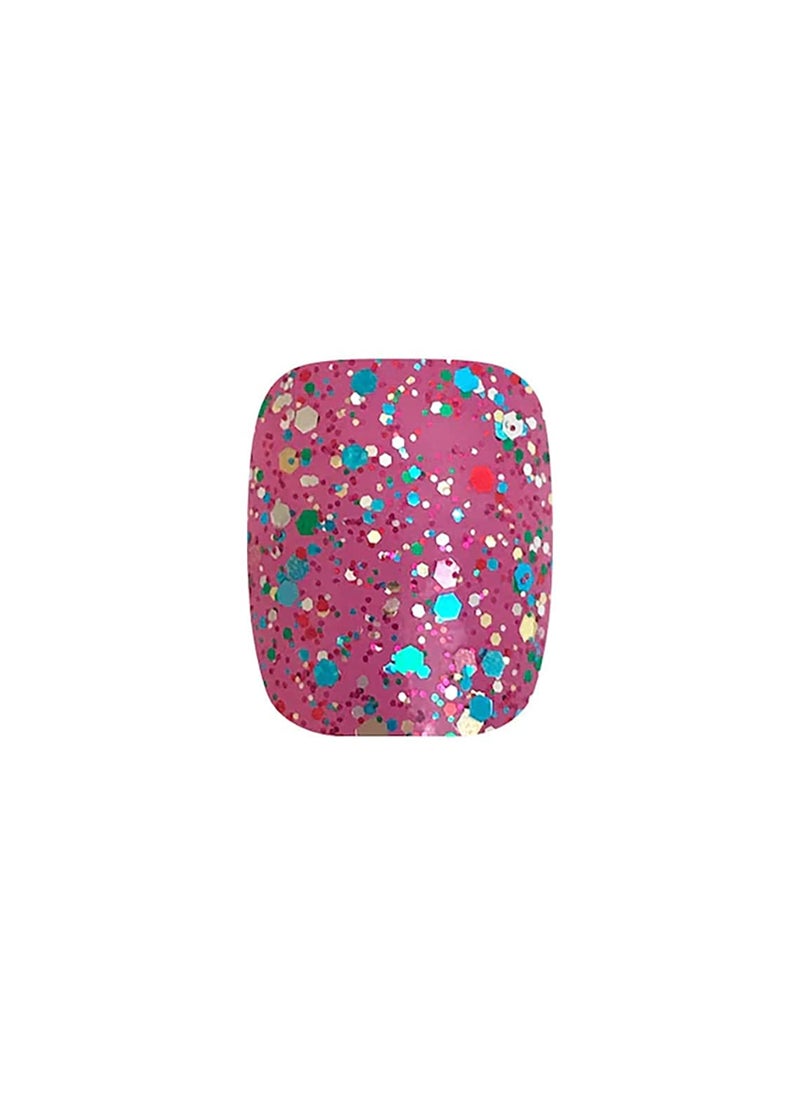 Dansk All Night - Color Street Nail Strips (Pedicure), Blue, Gold, Green, Pink, Silver, Red (FPG003)