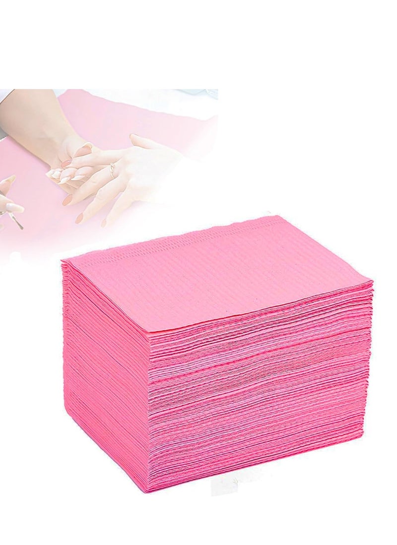 40 Disposable Waterproof Nail Art Towels, Versatile Dental Bibs and Cleaning Cloths for Pets, 13