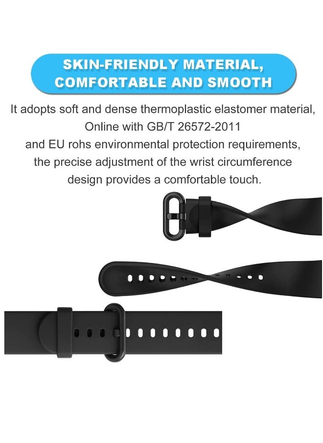 6 Colorful Silicone Straps for Xiaomi Redmi Watch Lite 2 and Mi Watch Lite 2 Replacement