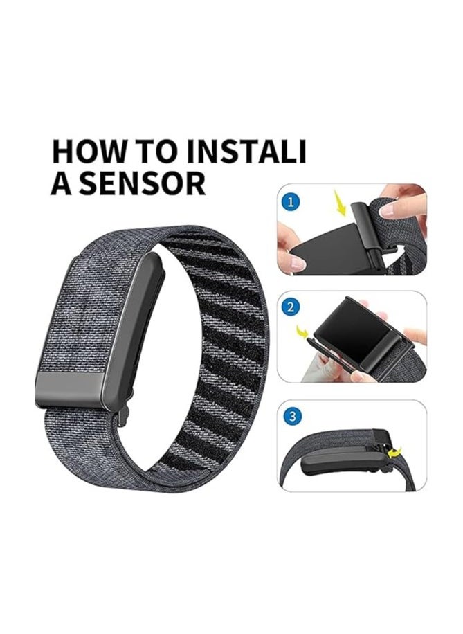 Nylon Band Compatible with Whoop 4.0, Breathable Nylon Band, Stylish & Comfortable Replacement Strap, Compatible with the Whoop Bands, Easy to use (StarLight)