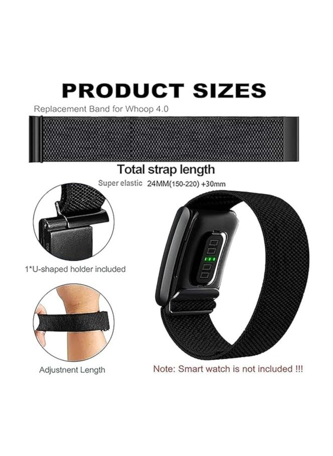 Nylon Band Compatible with Whoop 4.0, Breathable Nylon Band, Stylish & Comfortable Replacement Strap, Compatible with the Whoop Bands, Easy to use (StarLight)