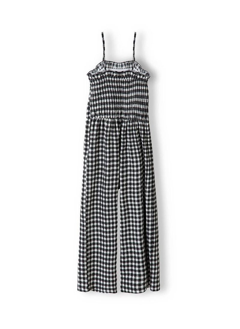 Girls Check Jumpsuit