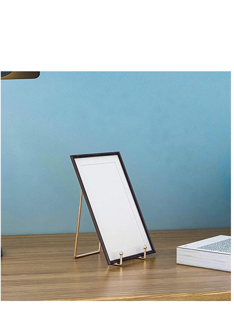 Metal Display Stands, 3 Pack 6 inch Rose Gold Stands Holder Display Stand for Decorative Plates, Mobile Phone Holder, Photo Frames, Postcards, Photo Holder, Etc