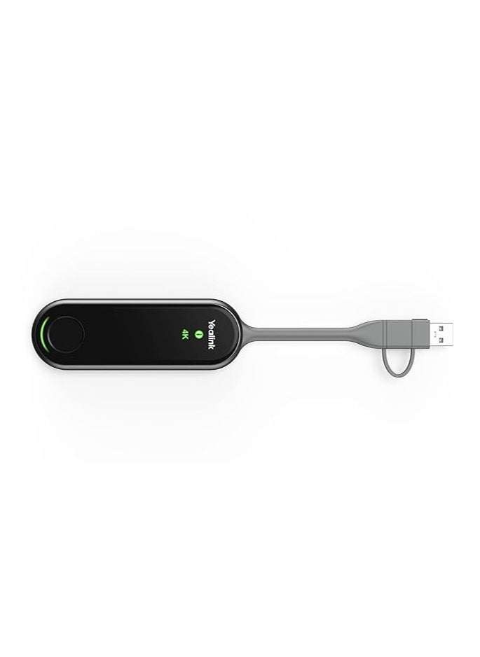 YeaLink WPP30 USB Type-C 4K Wireless Presentation Pod, Black (1303112)