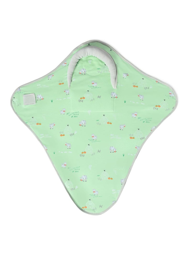 Mi Arcus Printed Green Baby Snug Pod for Girls Boys Kids Infants Toddlers 80x85 cm