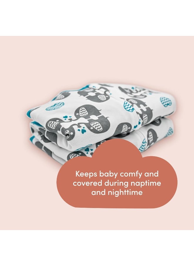 SleepingBaby Zipadee-Zip Transitional Swaddle Sack - Roomy Zipper Swaddle for Easy Diaper Changes and Proper Hip Development
