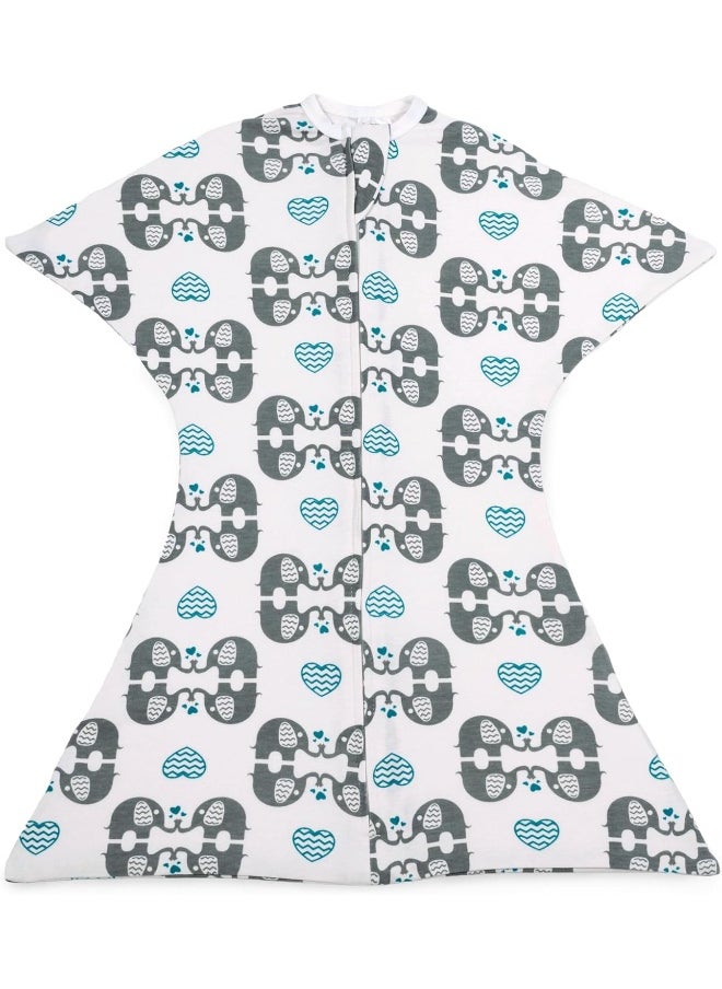 SleepingBaby Zipadee-Zip Transitional Swaddle Sack - Roomy Zipper Swaddle for Easy Diaper Changes and Proper Hip Development