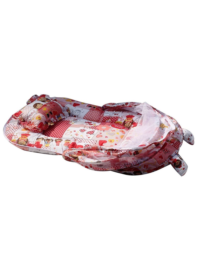 Baby Mattress with Mosquito Net Collage Red Nt02 Red