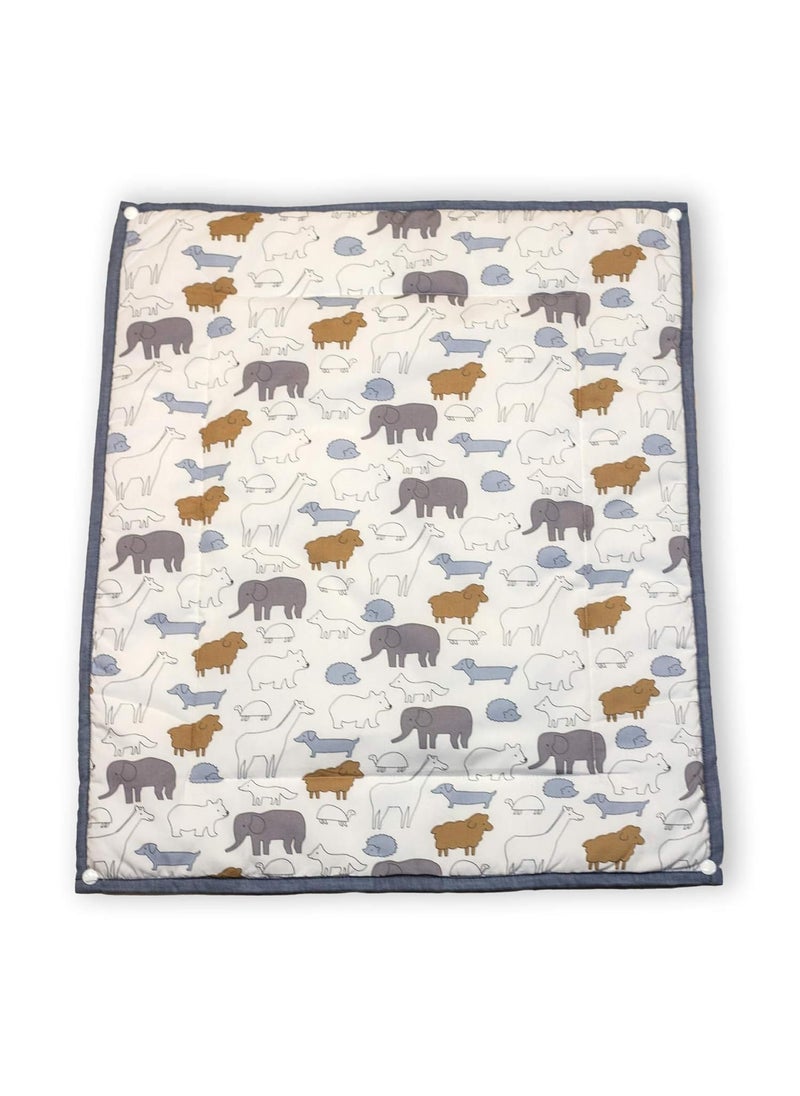 Itsyboo by Waterlemons Baby Kids Newborn Changing Mats Bed Mattress Protector Large Size 49 X 68 cms Pack of 3 Jumbo ElephantGreyBrown