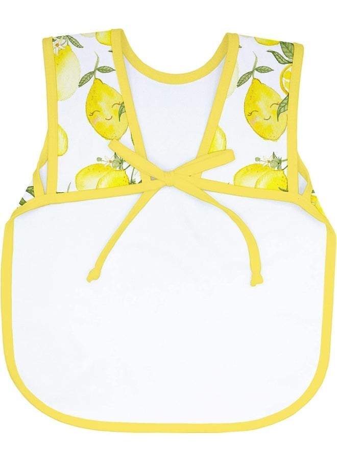 BapronBaby Fresh Lemon Bapron - No Neck Tie Safer Bib for Baby & Toddler