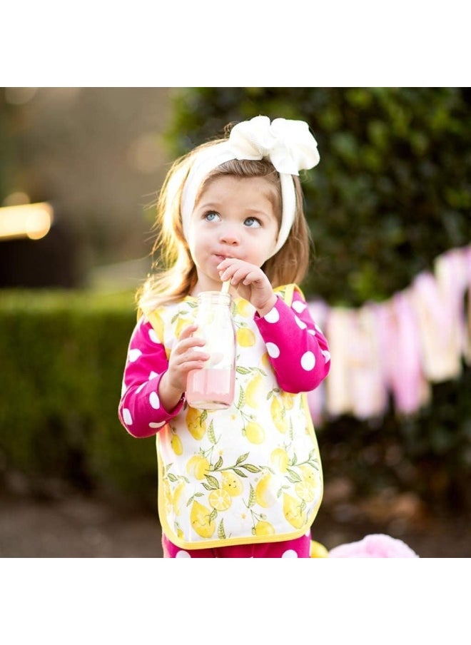 BapronBaby Fresh Lemon Bapron - No Neck Tie Safer Bib for Baby & Toddler