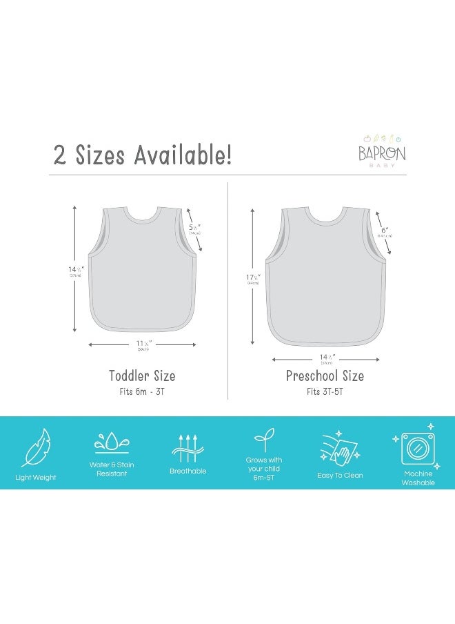 BapronBaby Fresh Lemon Bapron - No Neck Tie Safer Bib for Baby & Toddler
