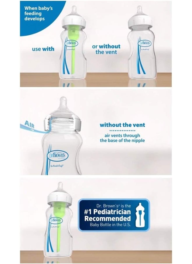 Dr. Brown's 5 oz Options+ Wide-Neck Bottles, 3-Pack