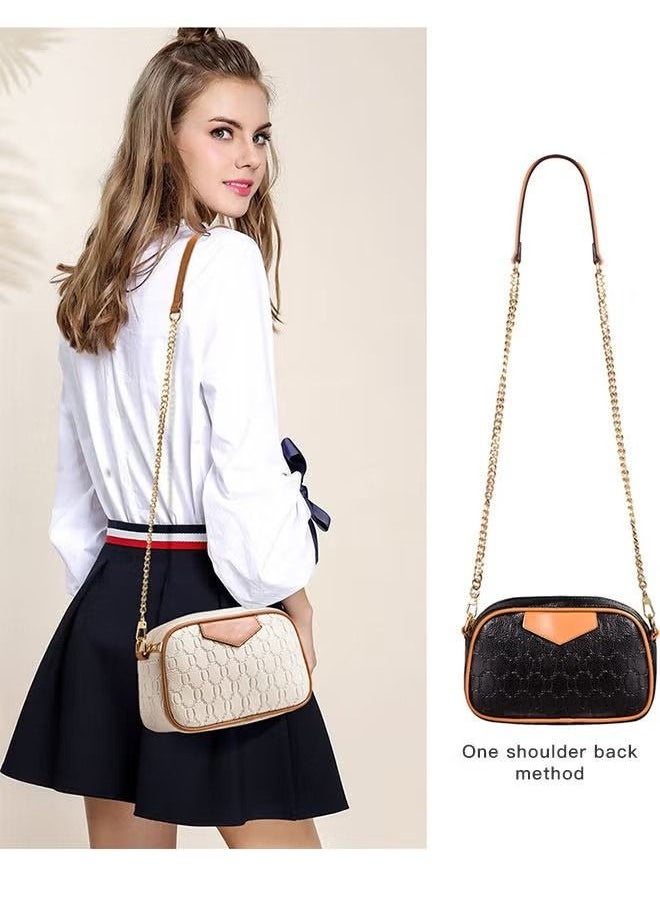 4-Piece Women Commute Large Capacity Tote Bag with One Shoulder Cross-body Chain Bag and Wallet
