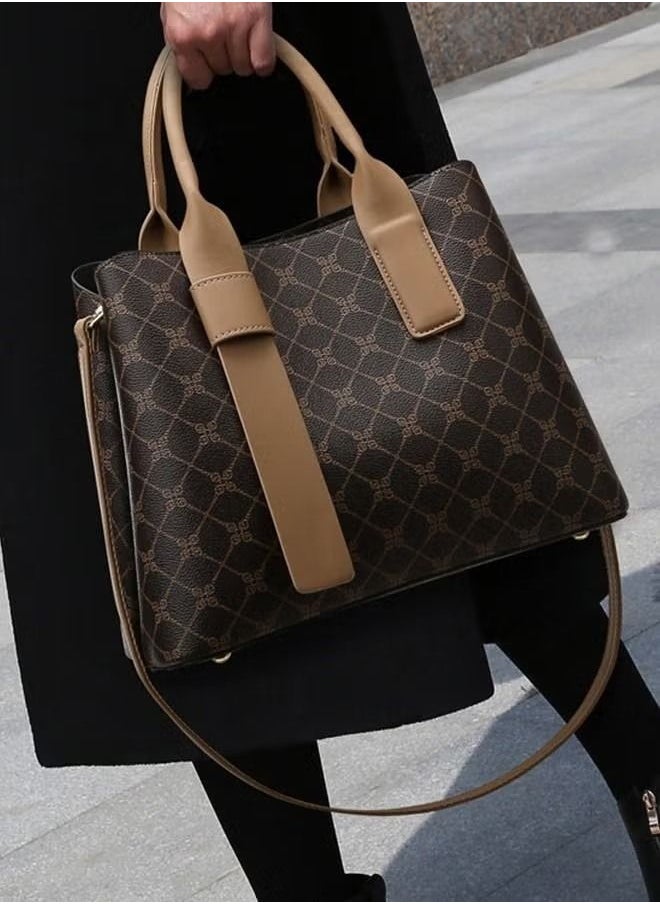 Casual Commuting Large Capacity Handbag Ladies Elegant for Women One Shoulder Cross-body Tote Bag for Travel Party Shopping 33 x 14 x 41cm