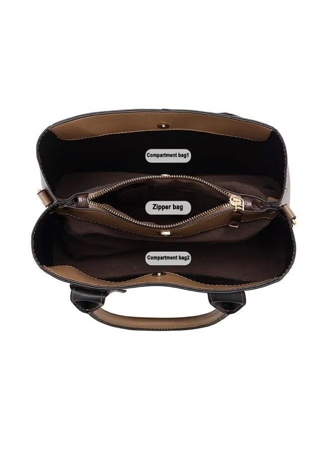 Casual Commuting Large Capacity Handbag Ladies Elegant for Women One Shoulder Cross-body Tote Bag for Travel Party Shopping 33 x 14 x 41cm