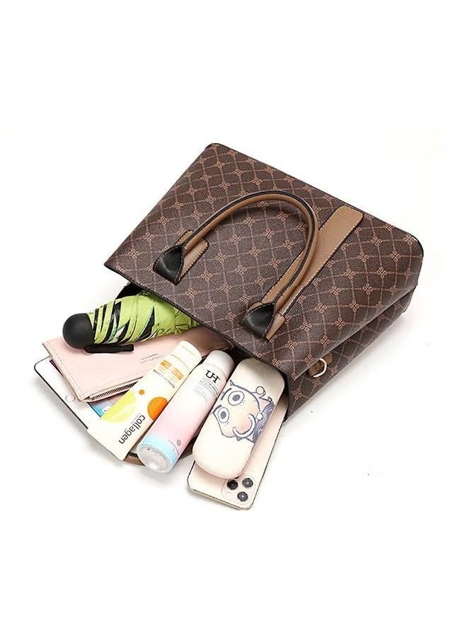 Casual Commuting Large Capacity Handbag Ladies Elegant for Women One Shoulder Cross-body Tote Bag for Travel Party Shopping 33 x 14 x 41cm