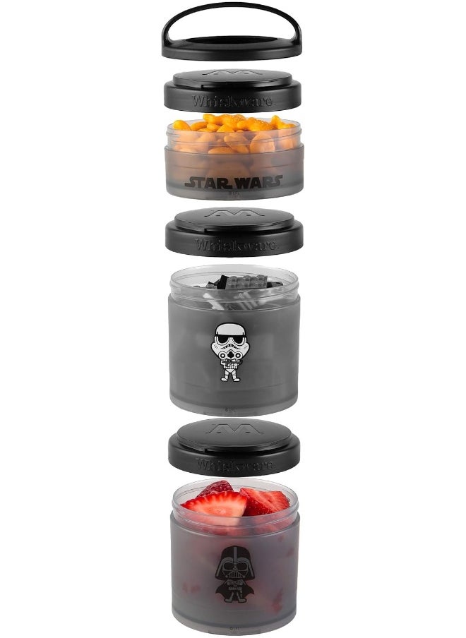 Whiskware Star Wars Stackable Snack Containers for Babies, Kids, and Toddlers