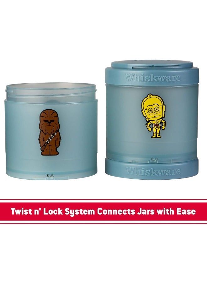 Whiskware Star Wars Stackable Snack Containers for Babies, Kids, and Toddlers