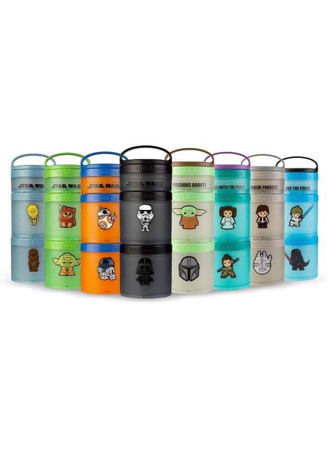 Whiskware Star Wars Stackable Snack Containers for Babies, Kids, and Toddlers