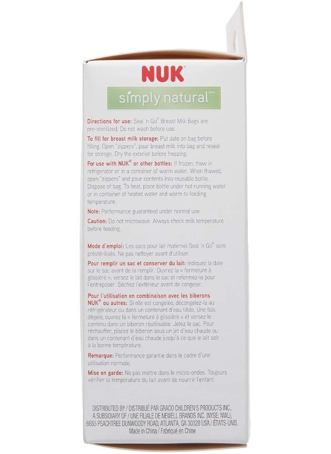 NUK Seal N Go Breast Milk Bags 50 Count YK-006